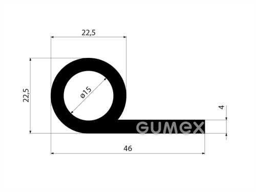 GUMMIPROFILE P-FORM - EPDM